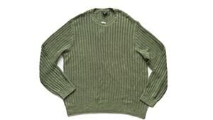 Todd Snyder Textured Linen Crew Sweater Size XXL Green Leaf New